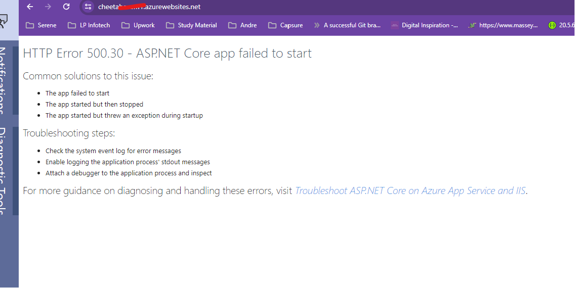 How to fix Blazor HTTP Error 500.30 – ASP.NET Core app failed to start